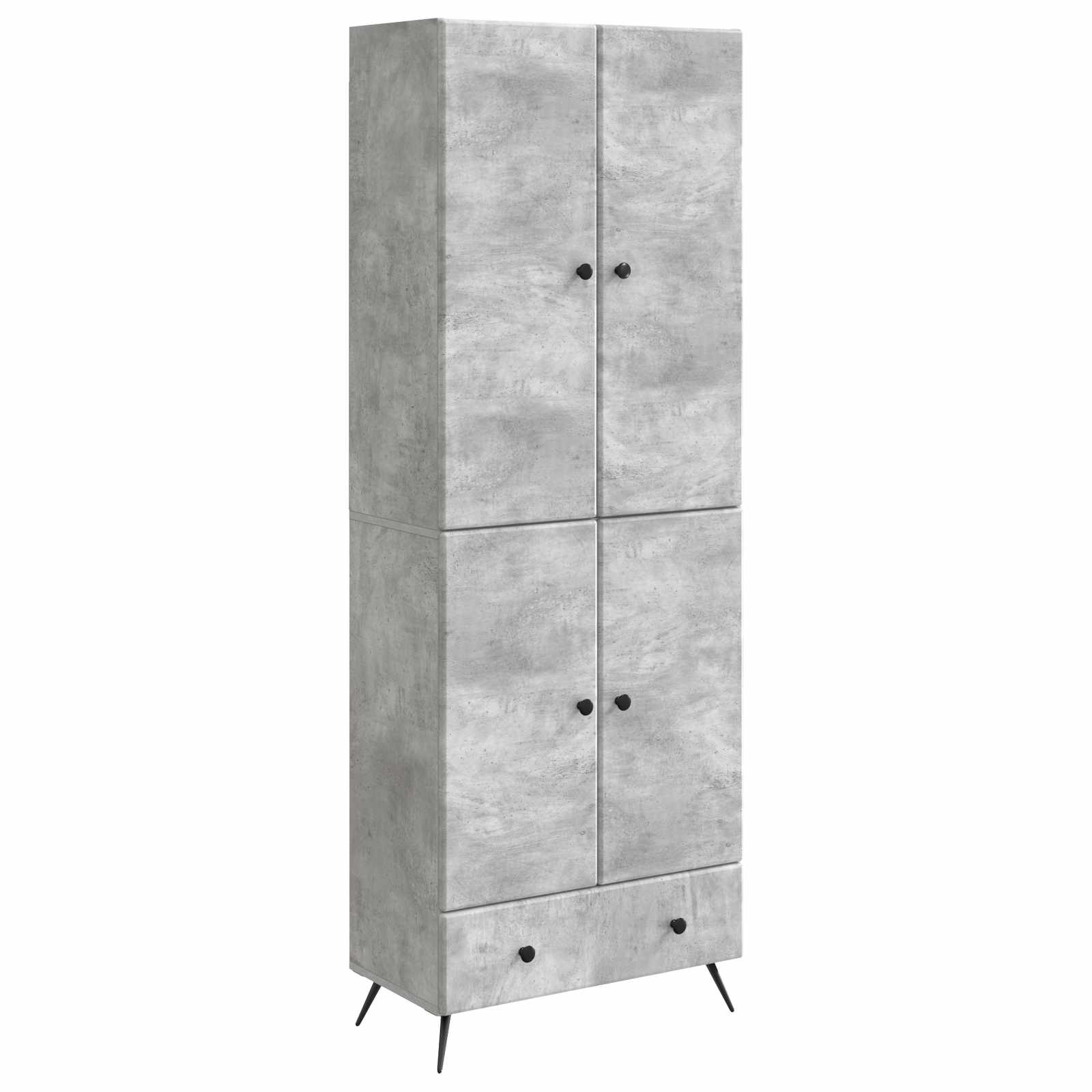 Conjunto de armários 2 pçs Branco Brilhante Madeira processada