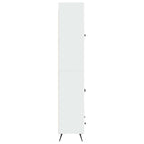 Juego de armarios 2 pcs Blanco Brillante Madera de ingeniería
