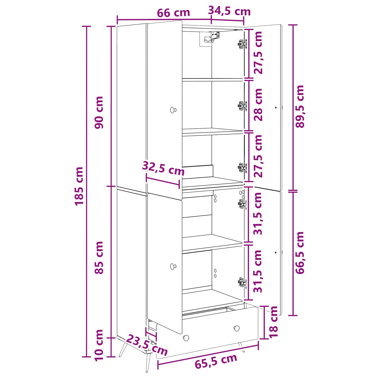 Juego de armarios 2 pcs Blanco Brillante Madera de ingeniería