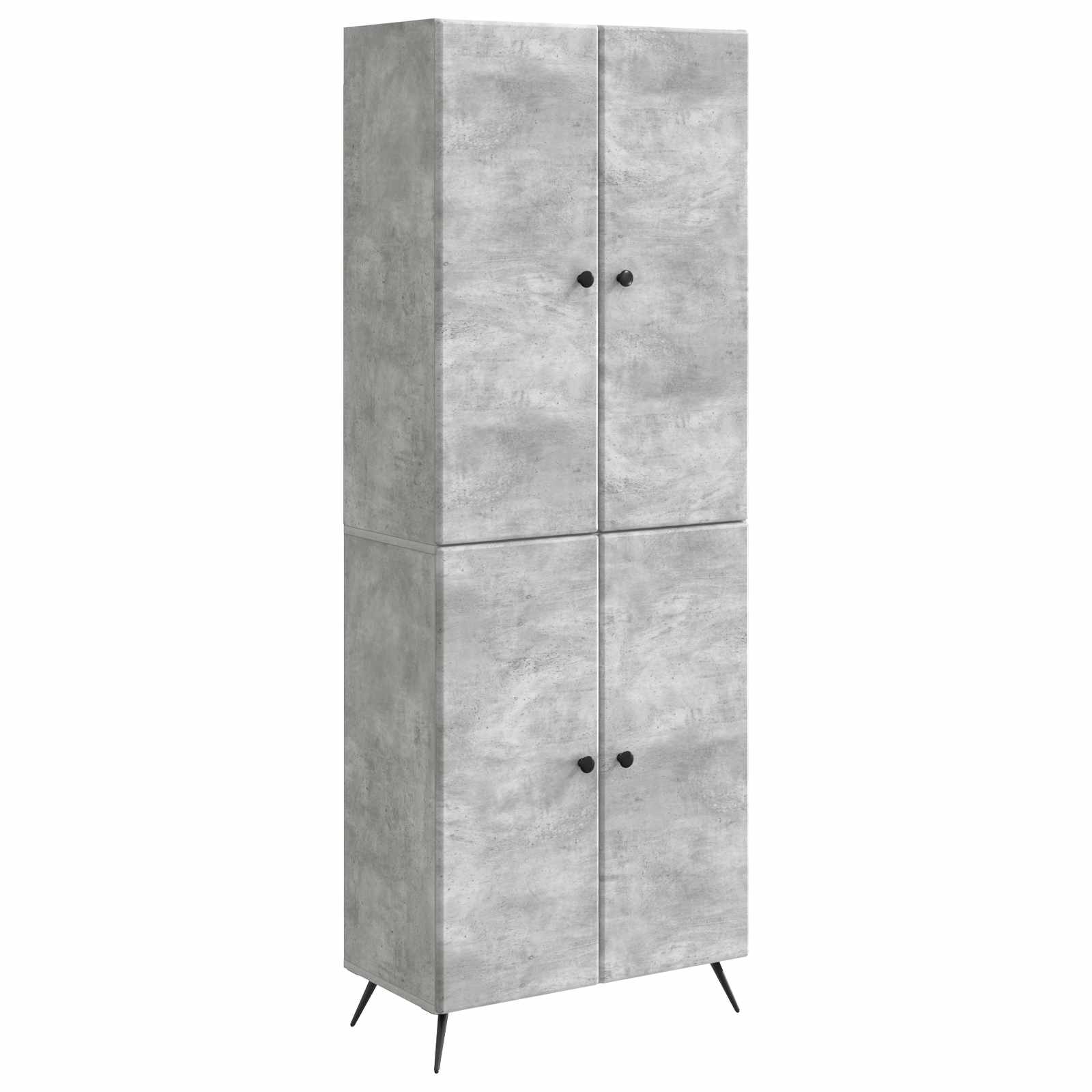 Juego de armarios 2 pcs Blanco Brillante Madera de ingeniería