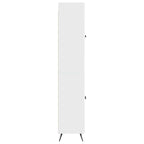 Juego de armarios 2 pcs Blanco Brillante Madera de ingeniería