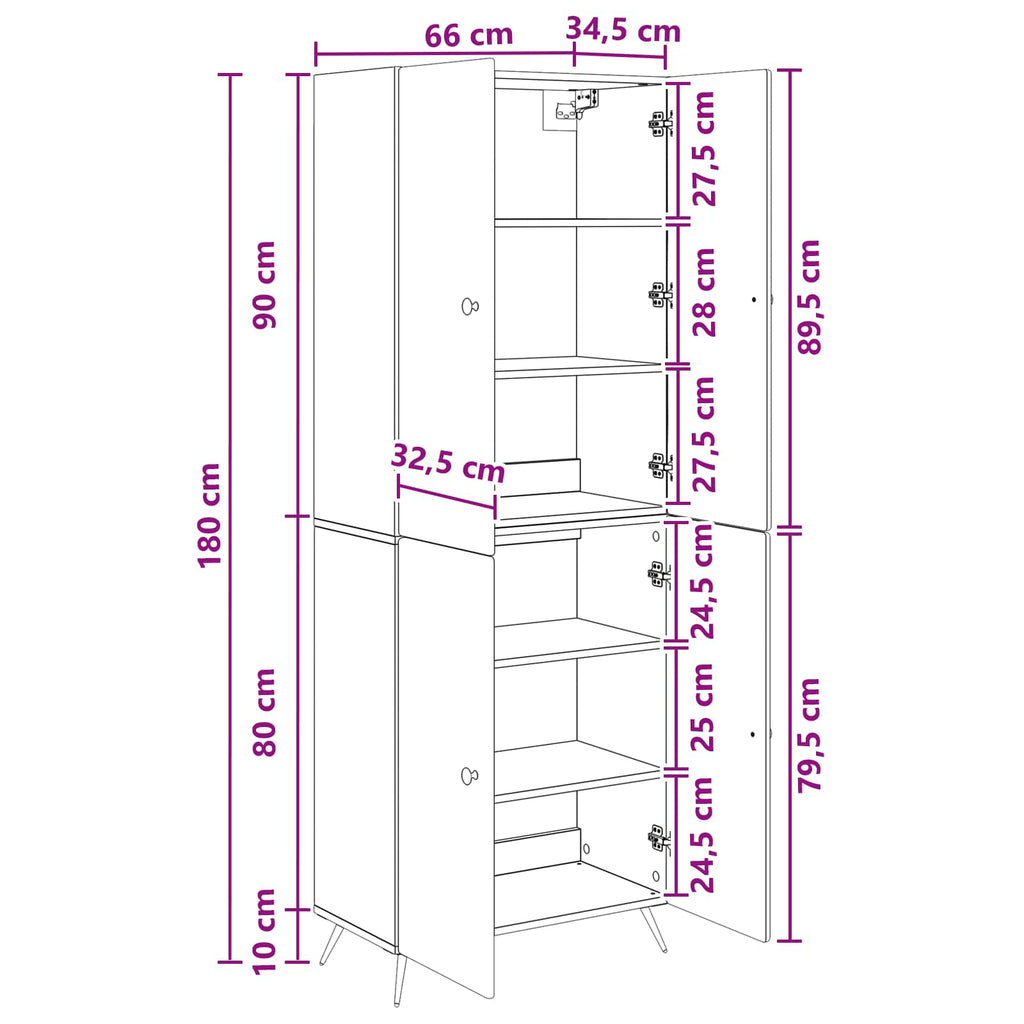 Juego de armarios 2 pcs Blanco Brillante Madera de ingeniería