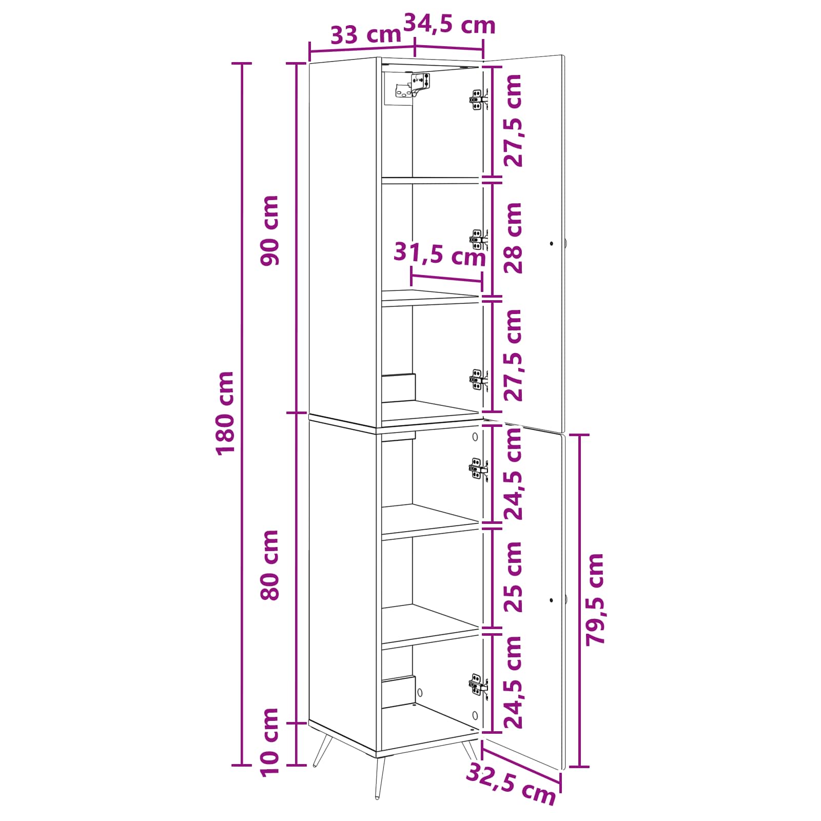 Juego de armarios 2 pcs Blanco Brillante Madera de ingeniería