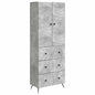 Juego de armarios 2 pcs Blanco Brillante 66 x 34,5 x 90 cm