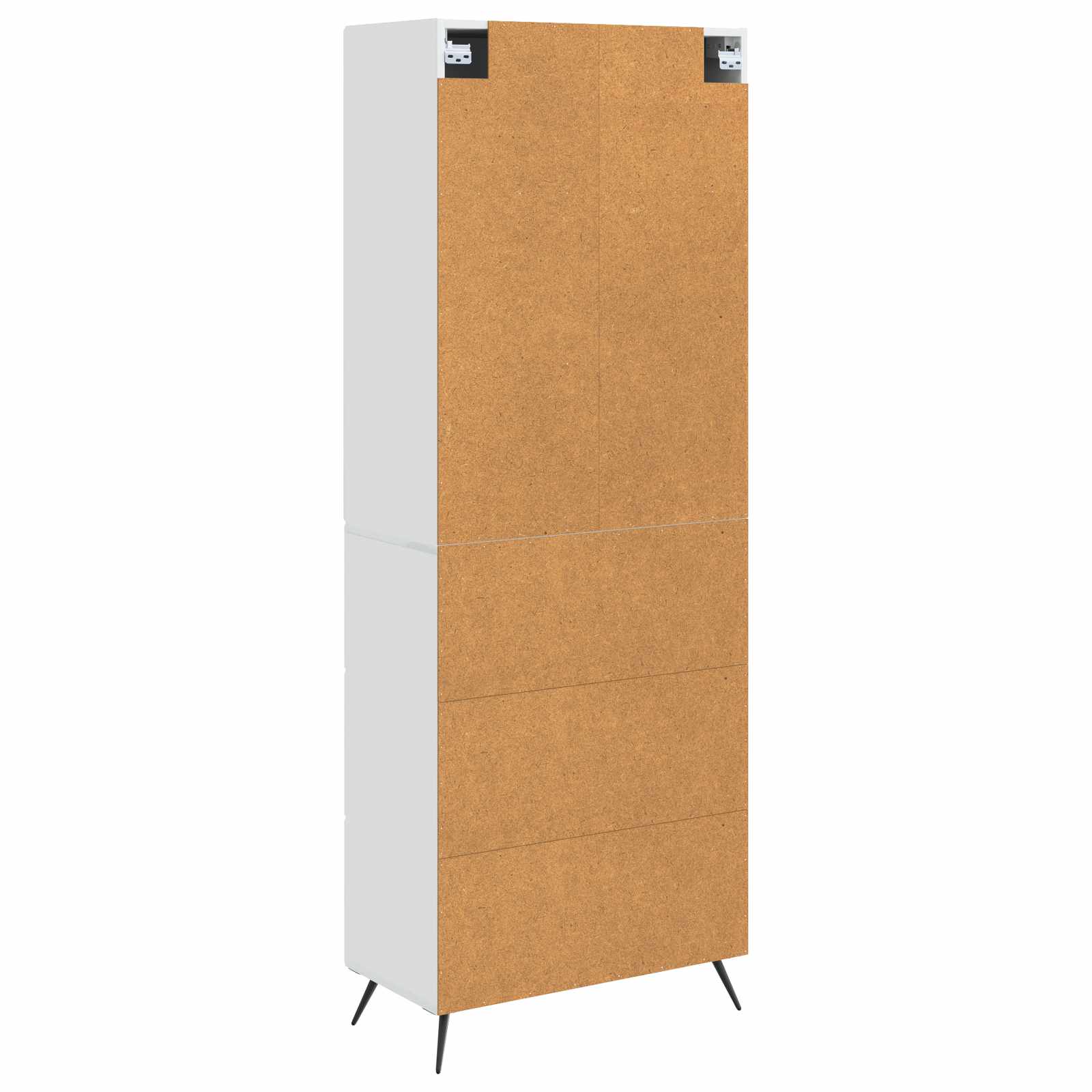 Juego de armarios 2 pcs Blanco Brillante 66 x 34,5 x 90 cm