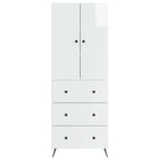 Juego de armarios 2 pcs Blanco Brillante 66 x 34,5 x 90 cm