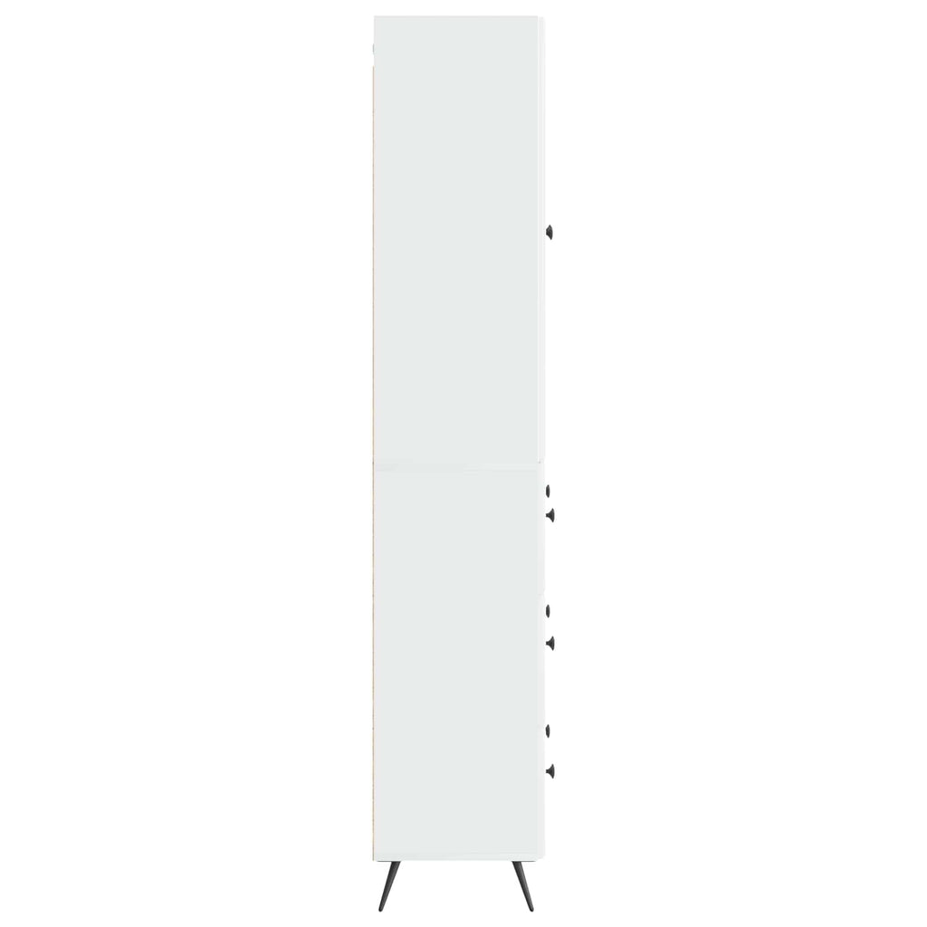Juego de armarios 2 pcs Blanco Brillante 66 x 34,5 x 90 cm