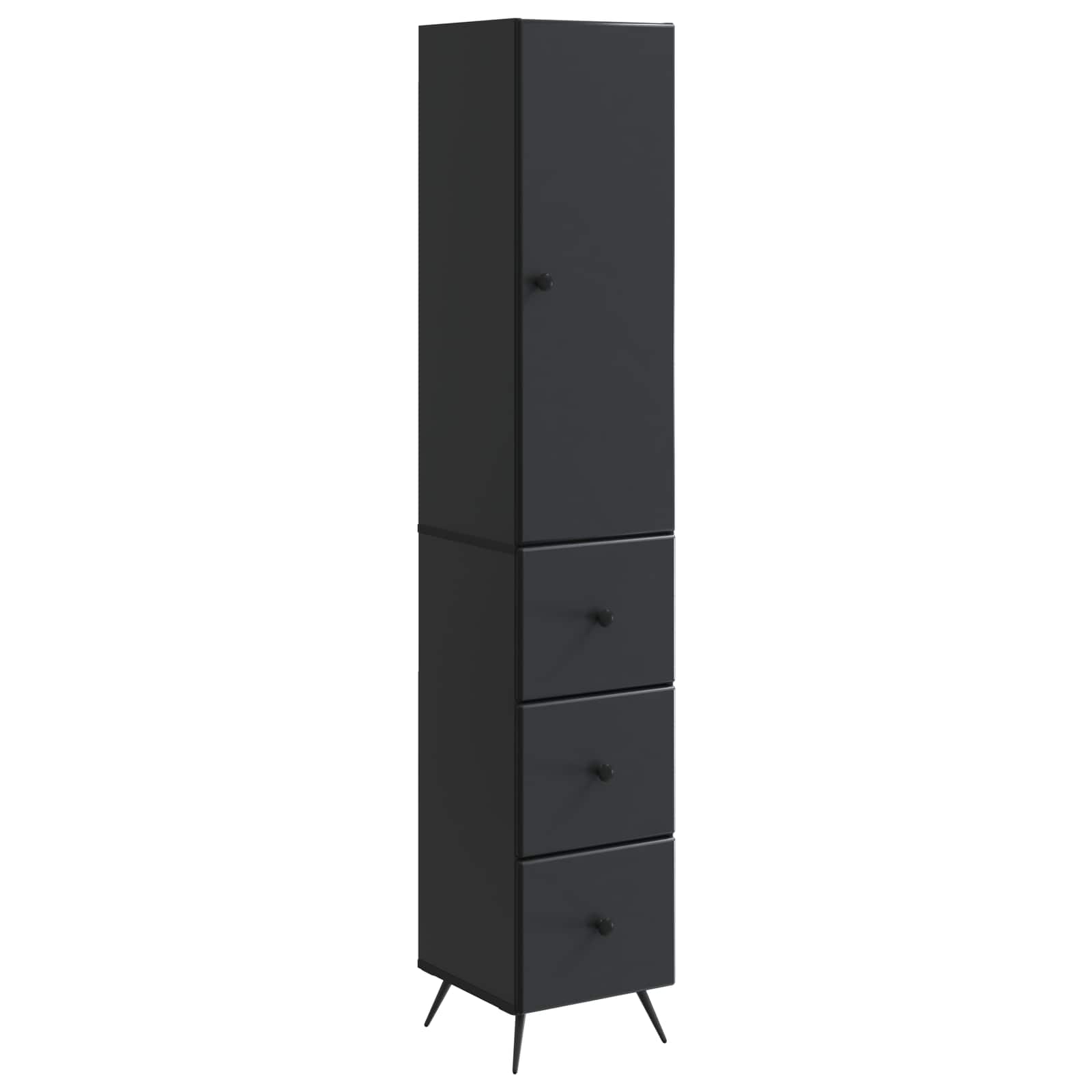 2-piece Cabinet Set High Gloss White 34.5 x 34.5 x 90 cm