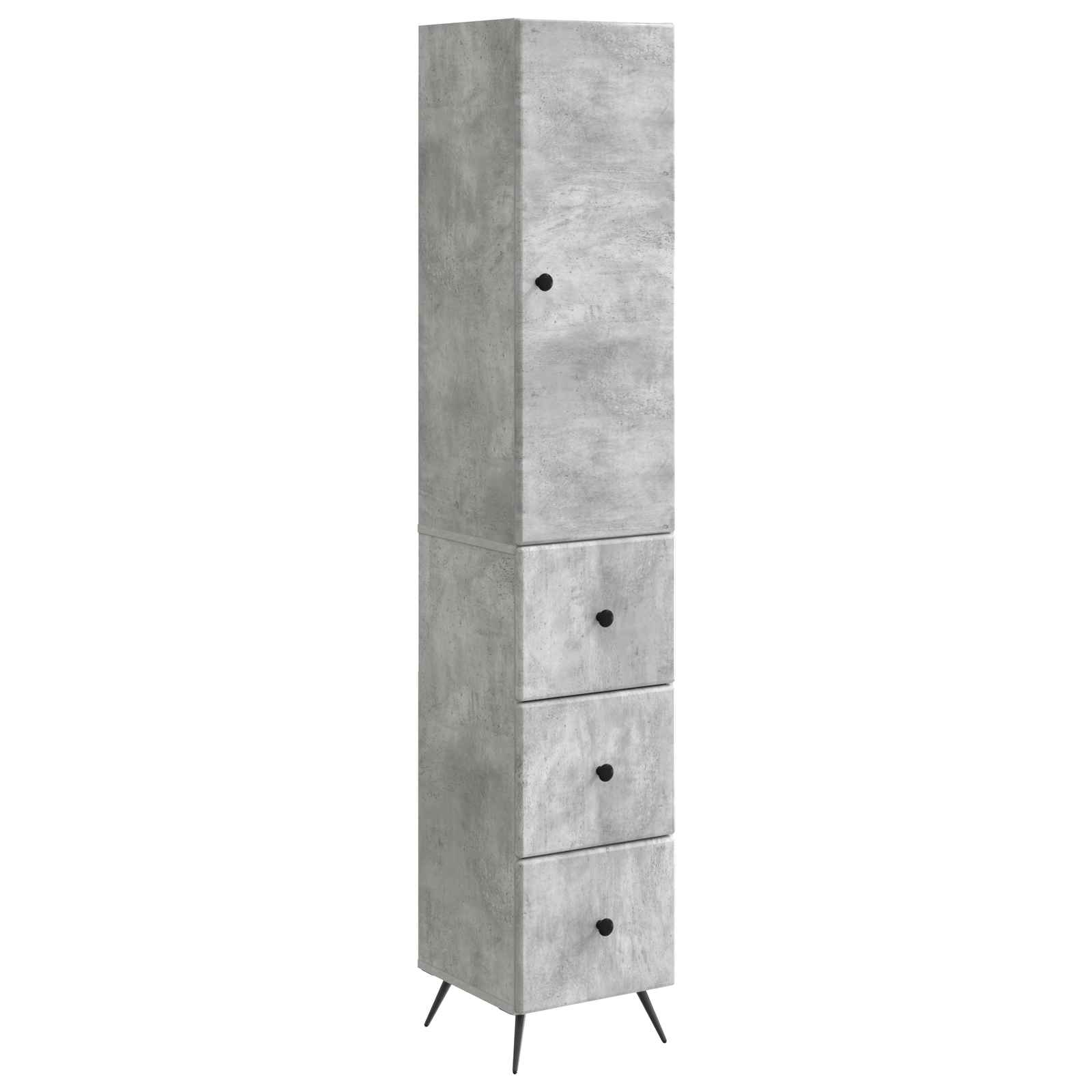 2-piece Cabinet Set High Gloss White 34.5 x 34.5 x 90 cm