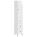 Juego de armarios 2 pcs Blanco Brillante 34,5 x 34,5 x 90 cm