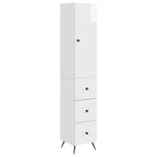 Juego de armarios 2 pcs Blanco Brillante 34,5 x 34,5 x 90 cm