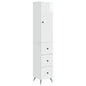 Juego de armarios 2 pcs Blanco Brillante 34,5 x 34,5 x 90 cm