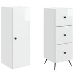 Juego de armarios 2 pcs Blanco Brillante 34,5 x 34,5 x 90 cm