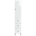 Juego de armarios 2 pcs Blanco Brillante 34,5 x 34,5 x 90 cm