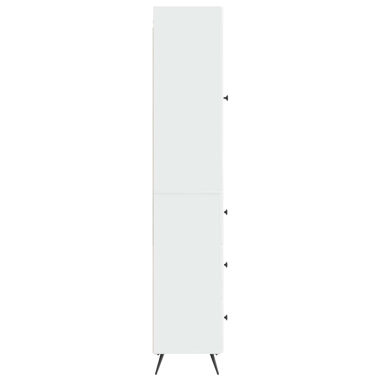 Juego de armarios 2 pcs Blanco Brillante 34,5 x 34,5 x 90 cm