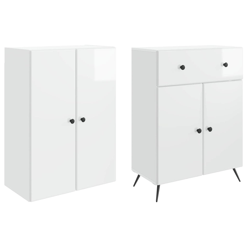 2 pcs Blanco Brillante