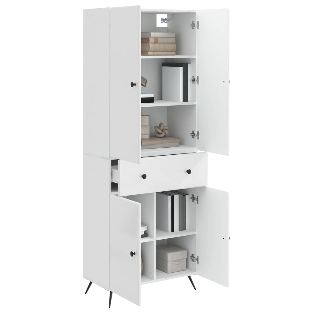 2 pcs Blanco Brillante