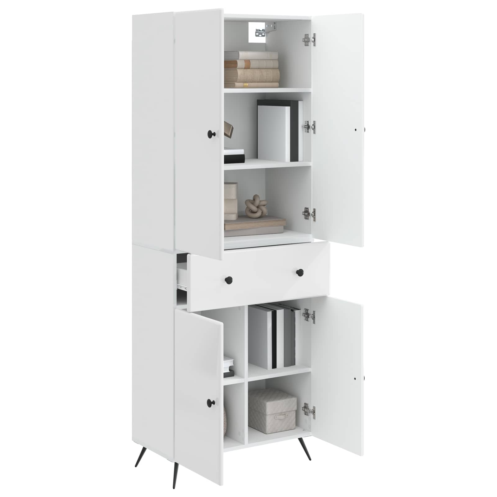 2 pcs Blanco Brillante