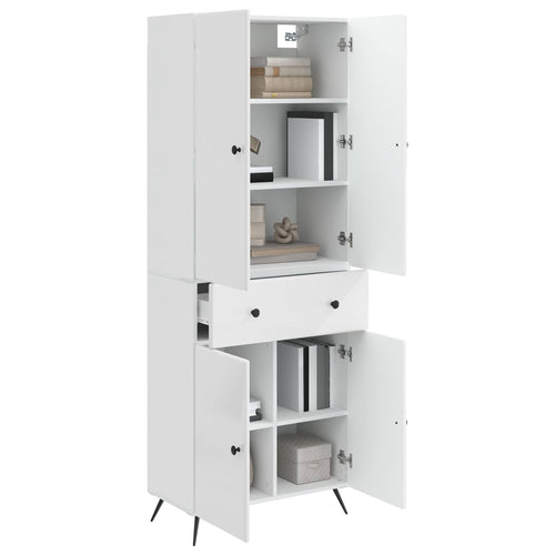 2 pcs Blanco Brillante