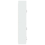 Juego de armarios 2 pcs Blanco Brillante Madera de ingeniería