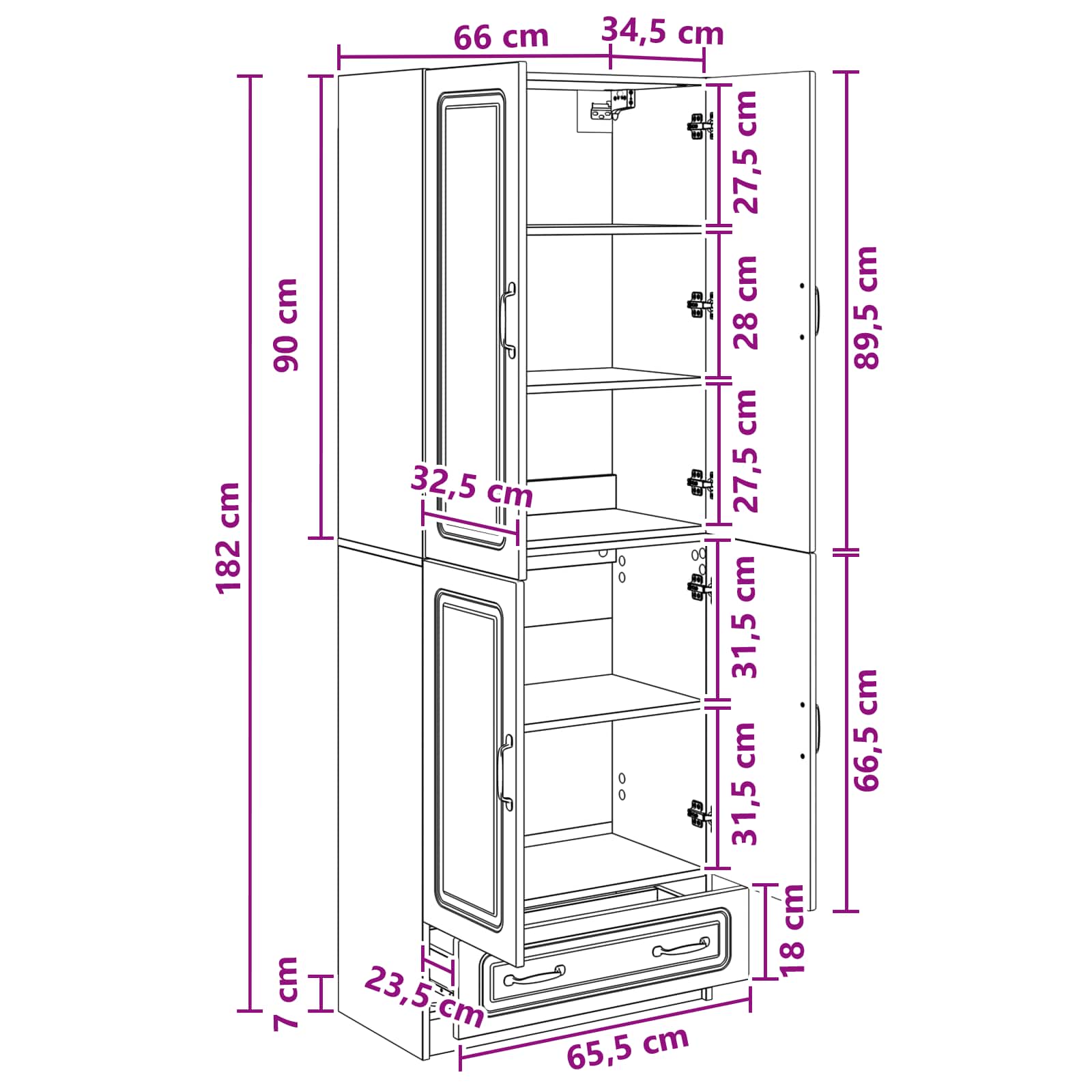 Juego de armarios 2 pcs Blanco Brillante Madera de ingeniería