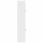 Juego de armarios 2 pcs Blanco Brillante Madera de ingeniería