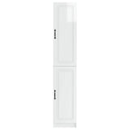 Juego de armarios 2 pcs Blanco Brillante Madera de ingeniería