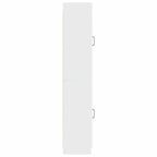 Juego de armarios 2 pcs Blanco Brillante Madera de ingeniería