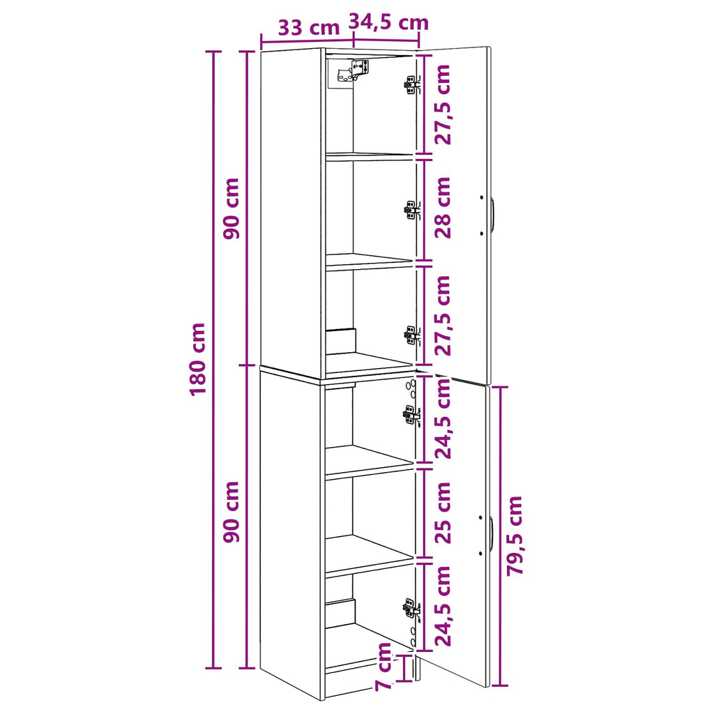 Juego de armarios 2 pcs Blanco Brillante Madera de ingeniería