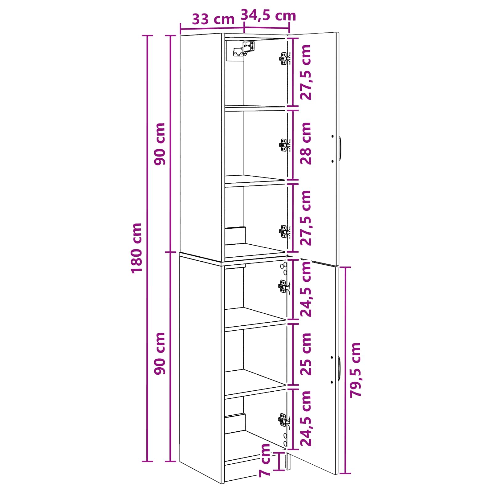 Juego de armarios 2 pcs Blanco Brillante Madera de ingeniería