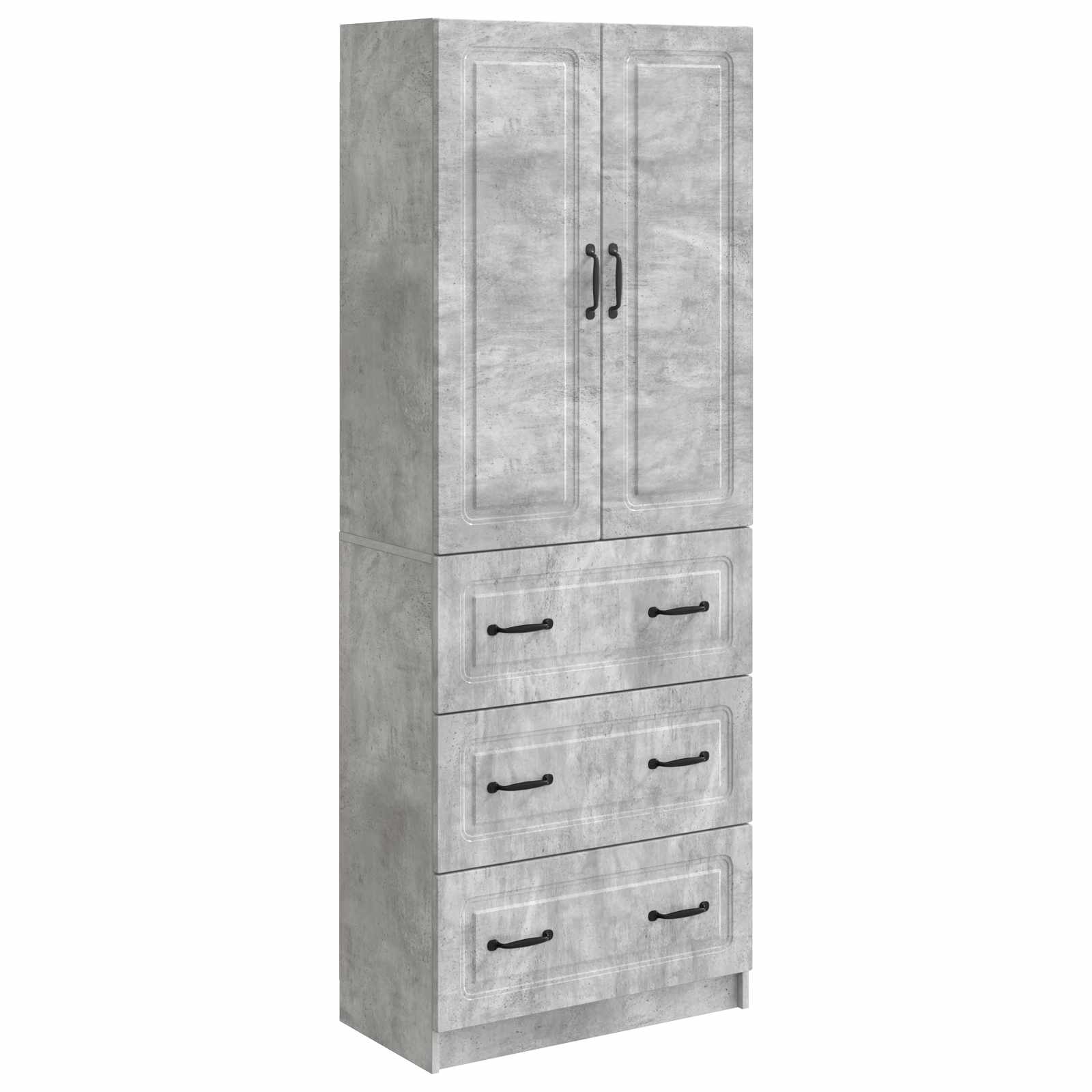 Juego de armarios 2 pcs Blanco Brillante 66 x 34,5 x 87 cm