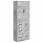 Juego de armarios 2 pcs Blanco Brillante 66 x 34,5 x 87 cm