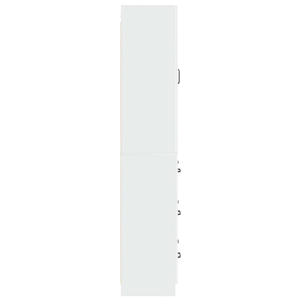 Juego de armarios 2 pcs Blanco Brillante 66 x 34,5 x 87 cm