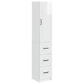 Juego de armarios 2 pcs Blanco Brillante 33 x 34,5 x 87 cm