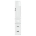 Juego de armarios 2 pcs Blanco Brillante 33 x 34,5 x 87 cm