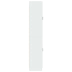 Juego de armarios 2 pcs Blanco Brillante Madera de ingeniería