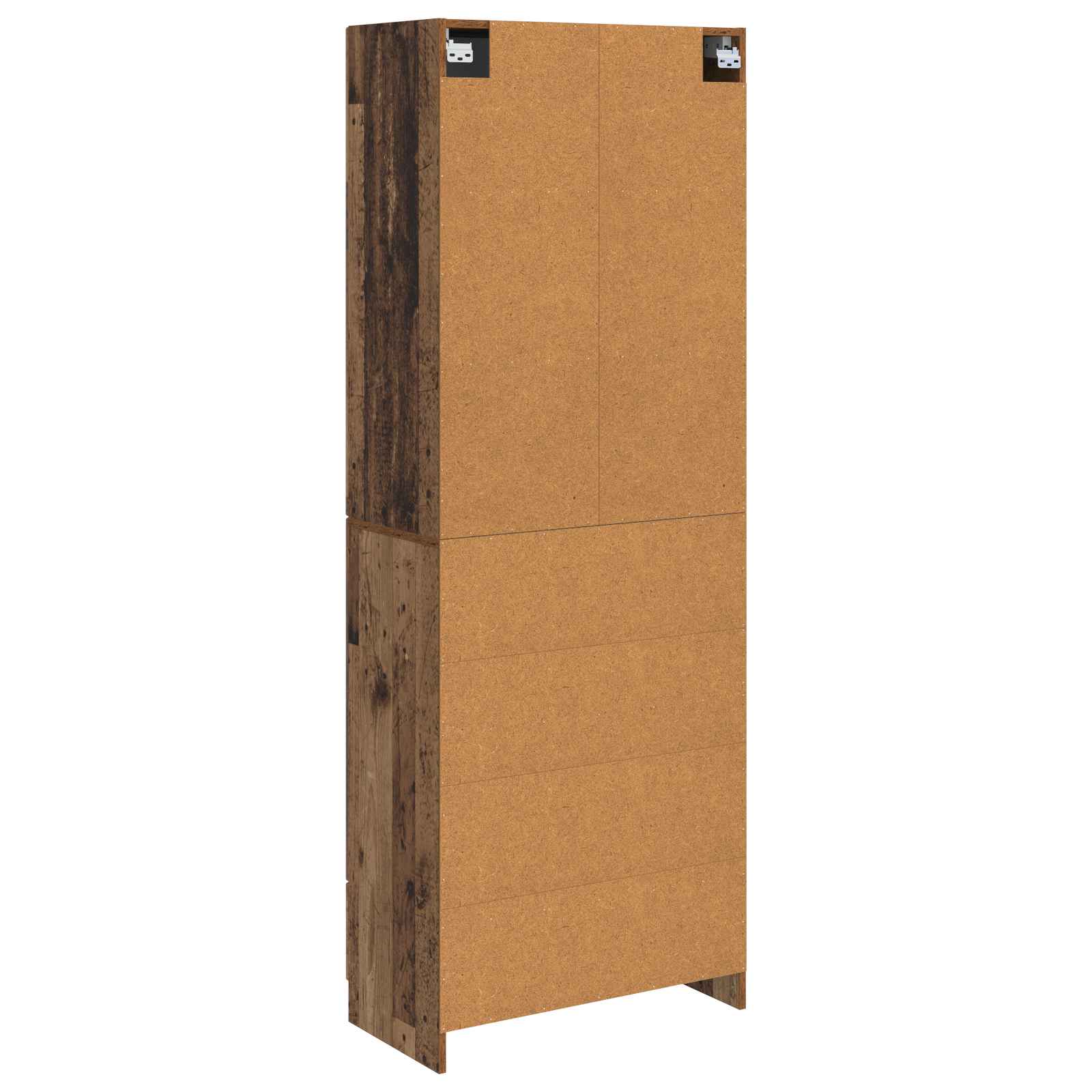 Juego de armarios 2 pcs Madera envejecida Madera de ingeniería