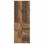 Juego de armarios 2 pcs Madera envejecida Madera de ingeniería
