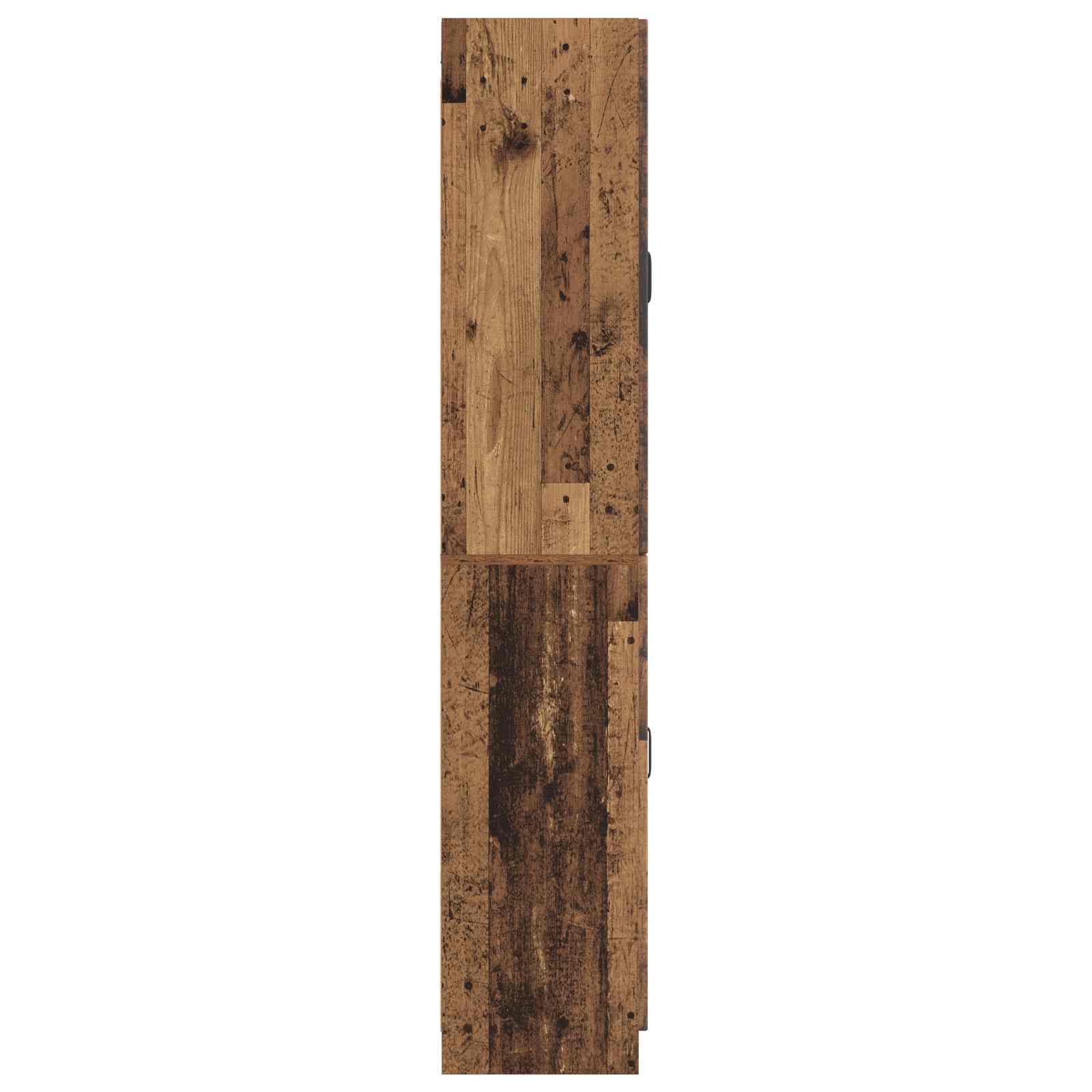 Juego de armarios 2 pcs Madera envejecida Madera de ingeniería