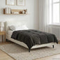 Anthracite Quilted Summer Duvet 135 x 200 cm Microfiber