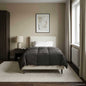 Anthracite Quilted Summer Duvet 135 x 200 cm Microfiber