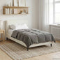 Anthracite Quilted Summer Duvet 135 x 200 cm Microfiber