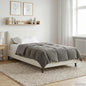 Anthracite Quilted Summer Duvet 135 x 200 cm Microfiber