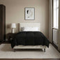 Anthracite Quilted Summer Duvet 135 x 200 cm Microfiber