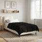 Anthracite Quilted Summer Duvet 135 x 200 cm Microfiber