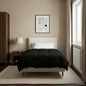 Anthracite Quilted Summer Duvet 135 x 200 cm Microfiber