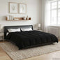 Anthracite Quilted Summer Duvet 135 x 200 cm Microfiber