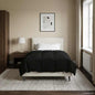 Anthracite Quilted Summer Duvet 135 x 200 cm Microfiber