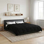 Anthracite Quilted Summer Duvet 135 x 200 cm Microfiber