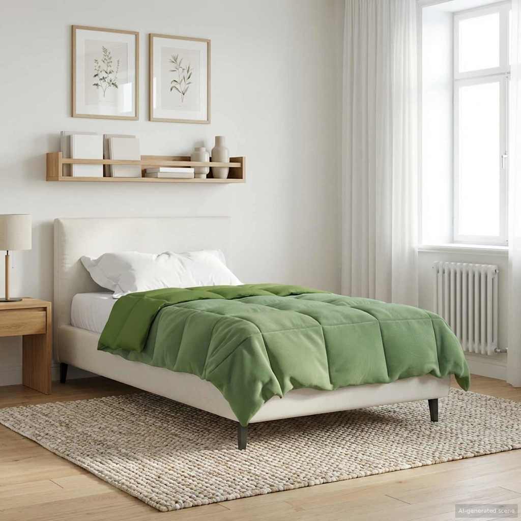 Anthracite Quilted Summer Duvet 135 x 200 cm Microfiber